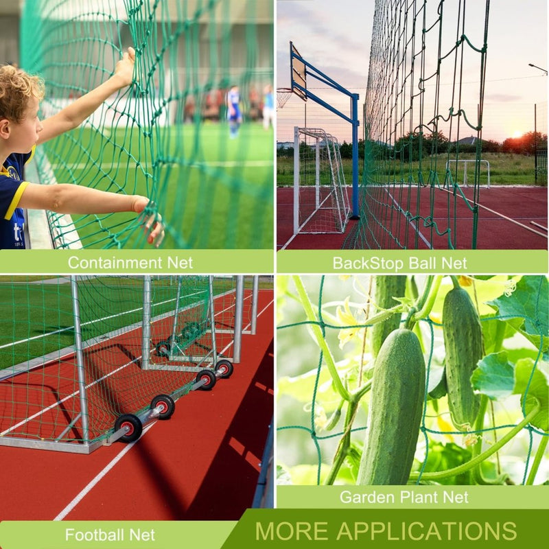 Load image into Gallery viewer, Aoneky Soccer Backstop Net - Heavy Duty Practice Barrier &amp; Containment Net for Training, High Impact Hitting Netting, 10-15 x 10-60 Ft Sizes for Football/Soccer - happygetfit.com
