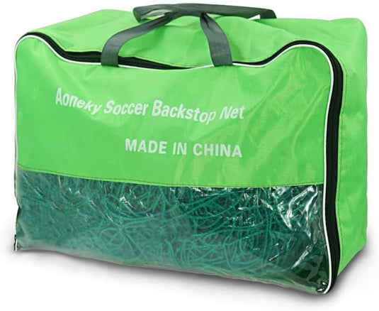 Aoneky Voetbal backstop, 10 voet hoog, sport praktijk barrière, voetbal bal raken netten, heavy duty insluiting net (4,6 x 6,1 m) - happygetfit.com
