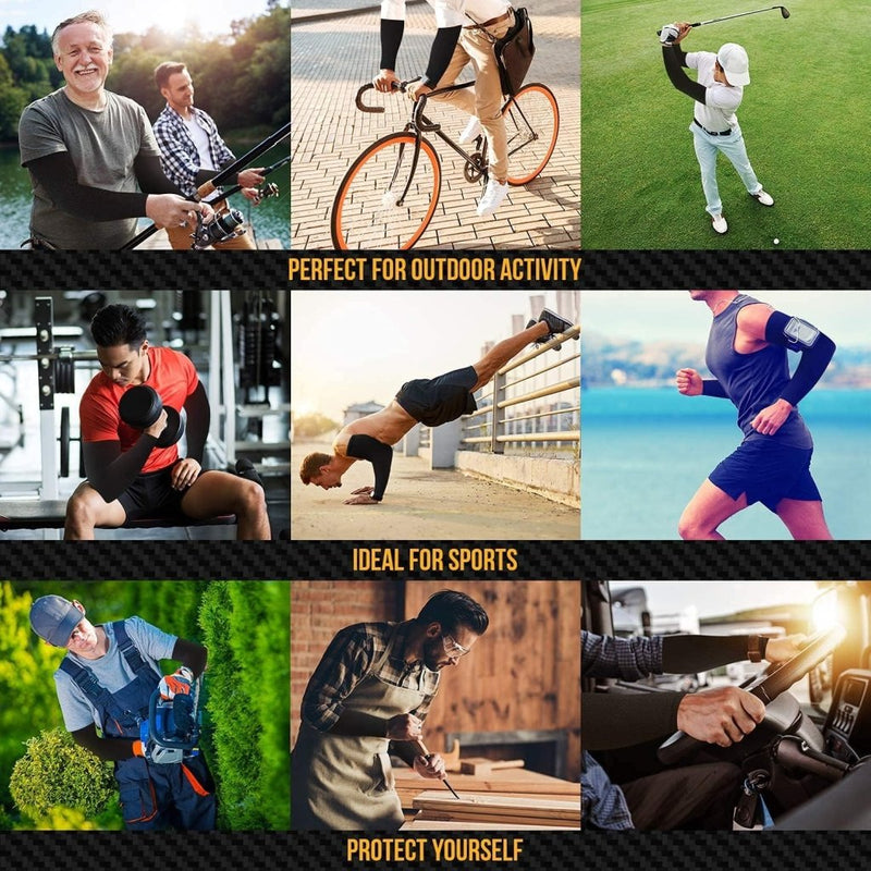Load image into Gallery viewer, Armmanchetten Mouw Arm Anti-UV Bescherming UPF 50+ Armgreep Ademend Manchetten voor Mannen Vrouwen voor Fietsen Koeling Rijden Sport - happygetfit.com
