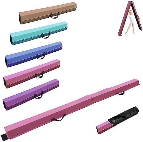 De Artistieke gymnastiekbalk, verkrijgbaar in de lengtes 240/270/300cm, heeft een PU-leer oppervlak en antislipbobbel basis. Hij is opvouwbaar met een draagbeugel en wordt geleverd met een strakke zwarte opbergtas, perfect voor training en oefening.