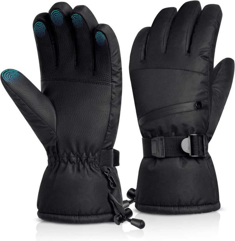 Laad afbeelding in Galerijviewer, ATERCEL Ski Gloves Men Women Waterproof, 2022 Updated Touchscreen Snow Gloves, Snowboard Gloves for Cold Weather - happygetfit.com
