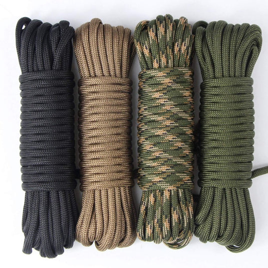 aufodara 4 Pieces 19ft / 6Meter Paracord Cords 550 Multifunction Paracord Rope Crafting Bracelet Braided Rope Lanyards Dog Collar DIY Crafting (D4-A) - happygetfit.com