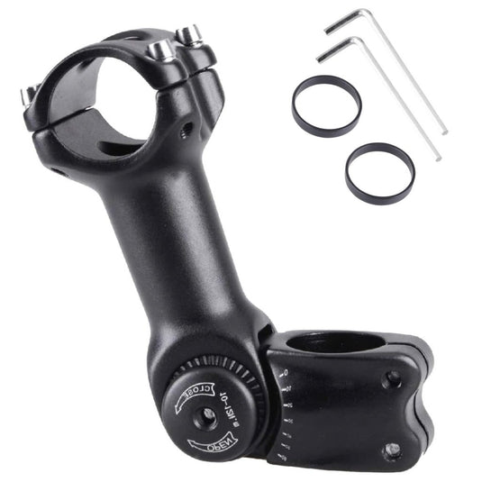 Azarxis 25.4mm 31.8mm Stem 70mm 80mm 90mm 110mm 120mm 130mm 17 35 45 60 Degree Adjustable Bike Stem Mountain Bike Stem Short Handlebar Stem for Bicycle, Road Bike, MTB, BMX, Cycling - happygetfit.com