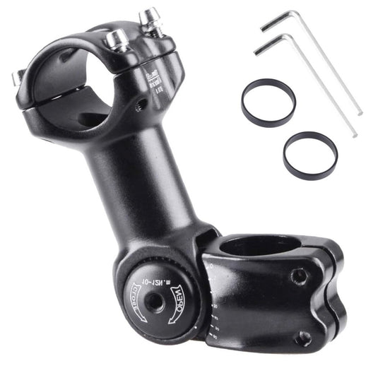 Azarxis 25.4mm 31.8mm Stem 70mm 80mm 90mm 110mm 120mm 130mm 17 35 45 60 Degree Adjustable Bike Stem Mountain Bike Stem Short Handlebar Stem for Bicycle, Road Bike, MTB, BMX, Cycling - happygetfit.com