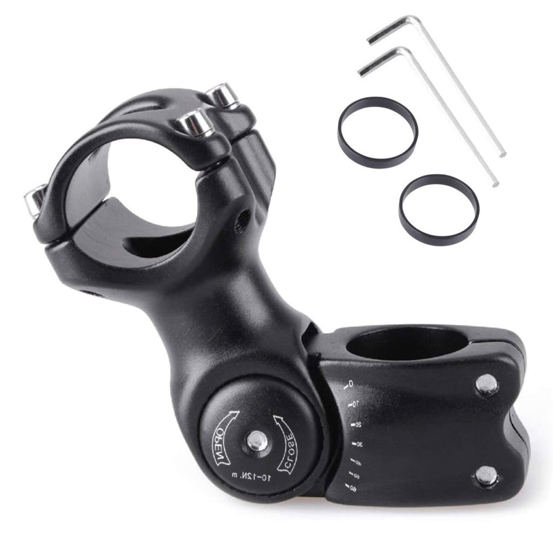 Load image into Gallery viewer, Azarxis 25.4mm 31.8mm Stem 70mm 80mm 90mm 110mm 120mm 130mm 17 35 45 60 Degree Adjustable Bike Stem Mountain Bike Stem Short Handlebar Stem for Bicycle, Road Bike, MTB, BMX, Cycling - happygetfit.com
