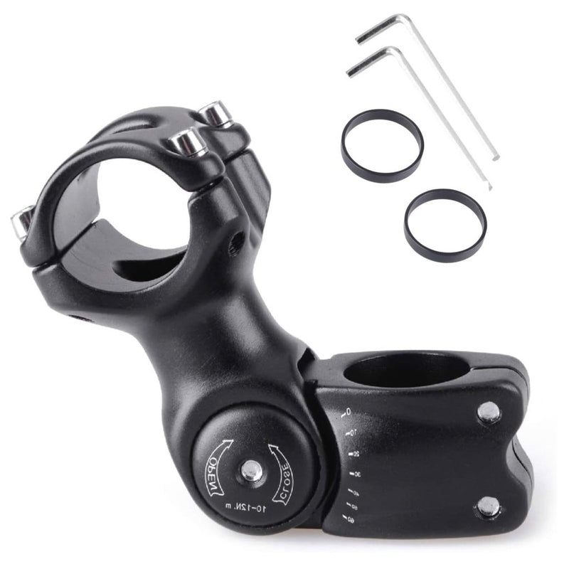 Load image into Gallery viewer, Azarxis 25.4mm 31.8mm Stem 70mm 80mm 90mm 110mm 120mm 130mm 17 35 45 60 Degree Adjustable Bike Stem Mountain Bike Stem Short Handlebar Stem for Bicycle, Road Bike, MTB, BMX, Cycling - happygetfit.com

