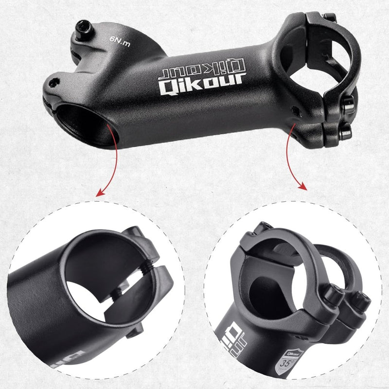 Load image into Gallery viewer, Azarxis 25.4mm 31.8mm Stem 70mm 80mm 90mm 110mm 120mm 130mm 17 35 45 60 Degree Adjustable Bike Stem Mountain Bike Stem Short Handlebar Stem for Bicycle, Road Bike, MTB, BMX, Cycling - happygetfit.com
