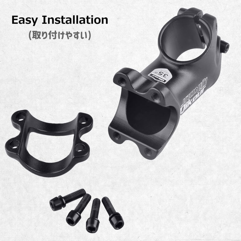 Load image into Gallery viewer, Azarxis 25.4mm 31.8mm Stem 70mm 80mm 90mm 110mm 120mm 130mm 17 35 45 60 Degree Adjustable Bike Stem Mountain Bike Stem Short Handlebar Stem for Bicycle, Road Bike, MTB, BMX, Cycling - happygetfit.com

