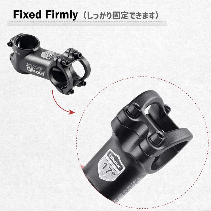 Load image into Gallery viewer, Azarxis 25.4mm 31.8mm Stem 70mm 80mm 90mm 110mm 120mm 130mm 17 35 45 60 Degree Adjustable Bike Stem Mountain Bike Stem Short Handlebar Stem for Bicycle, Road Bike, MTB, BMX, Cycling - happygetfit.com
