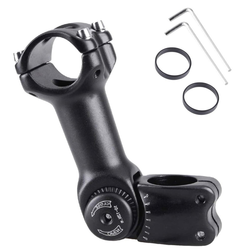 Load image into Gallery viewer, Azarxis 25.4mm 31.8mm Stem 70mm 80mm 90mm 110mm 120mm 130mm 17 35 45 60 Degree Adjustable Bike Stem Mountain Bike Stem Short Handlebar Stem for Bicycle, Road Bike, MTB, BMX, Cycling - happygetfit.com
