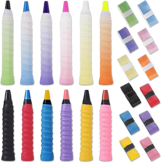 Badminton gripband set 12 stuks multicolor - happygetfit.com