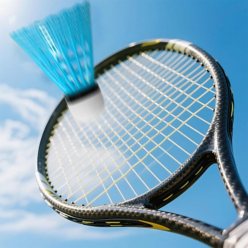 Load image in Gallery Viewer, Badmintonshuttles 12 stuks van duurzaam nylon met schuimkop in 4 kleuren – badmintonveren – shuttleballen - happygetfit.com
