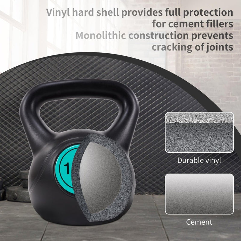 Load image into Gallery viewer, BalanceFrom Vinyl Kettlebell Set, 30/45/50/75 Pound Options – Cement-Filled Strength Training Weights with Ergonomic Grip and Color Coding for Full Body Fitness at Home or Gym - happygetfit.com
