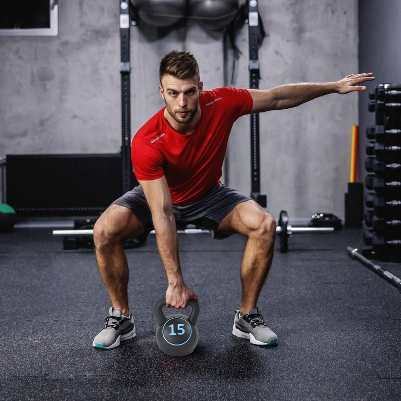 Load image into Gallery viewer, BalanceFrom Vinyl Kettlebell Set, 30/45/50/75 Pound Options – Cement-Filled Strength Training Weights with Ergonomic Grip and Color Coding for Full Body Fitness at Home or Gym - happygetfit.com
