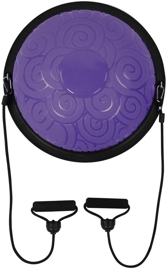 Balanstrainer 46 cm met weerstandsbanden – antislip halve bal – core training – evenwichtstraining - happygetfit.com