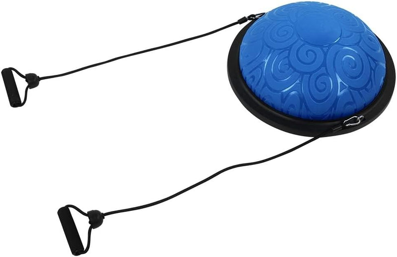 Chargez l'image dans la visionneuse de la galerie, Balanstrainer 46 cm met weerstandsbanden – antislip halve bal – core training – evenwichtstraining - happygetfit.com
