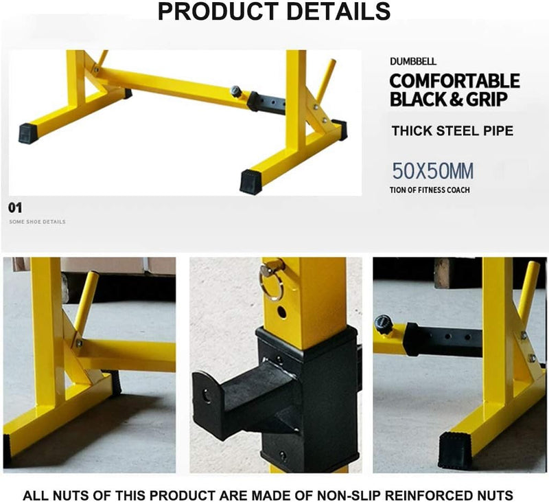 Laden Sie das Bild in Galerie -Viewer, Barbell Stand Verstelbare Barbell Rack Squat Rack Fitnesstoestellen Weight Training Equipment In Hoogte Verstelbare - happygetfit.com
