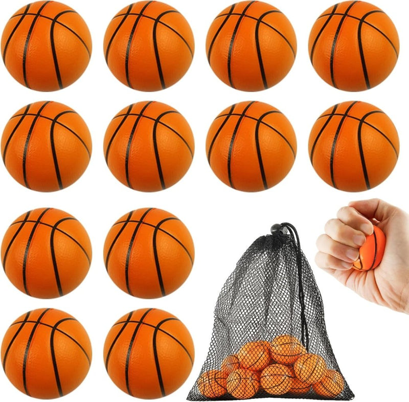 Chargez l'image dans la visionneuse de la galerie, Basketbal stressballen set van 12 met opbergzak - happygetfit.com
