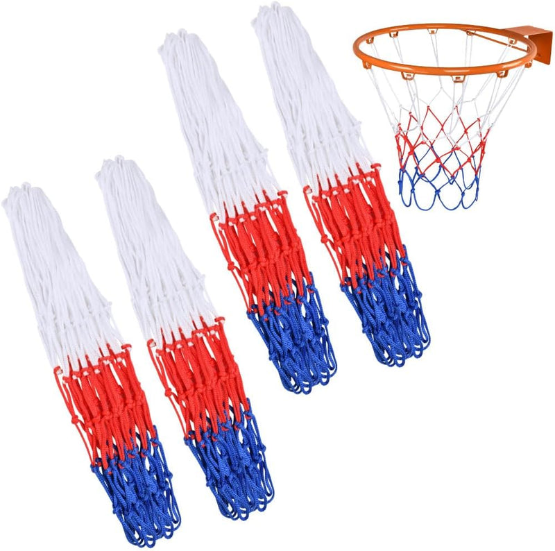 Bild im Galerie-Viewer laden, Basketbalnetten 2 stuks van stevig polypropyleen met 12 ophanglussen en 50 cm lengte voor standaard basketbalringen – basketnetten – ringnetten - happygetfit.com
