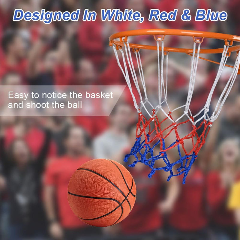 Bild im Galerie-Viewer laden, Basketbalnetten 2 stuks van stevig polypropyleen met 12 ophanglussen en 50 cm lengte voor standaard basketbalringen – basketnetten – ringnetten - happygetfit.com
