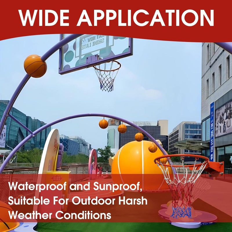 Laad afbeelding in Galerijviewer, Basketbalnetten set van 2 rood blauw wit - happygetfit.com
