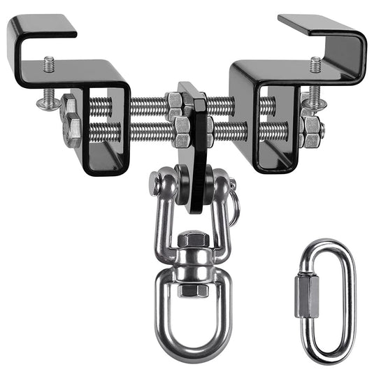 BeneLabel Punching Bag Hanger for I Beam 880 LBs Capacity Heavy Bag Mount Width Adjustable Boxing Bag Holder & Steel Beam Clamp for Beam - happygetfit.com
