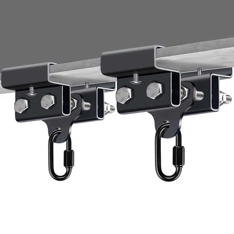 Load image into Gallery viewer, BeneLabel Punching Bag Hanger for I Beam 880 LBs Capacity Heavy Bag Mount Width Adjustable Boxing Bag Holder &amp; Steel Beam Clamp for Beam - happygetfit.com
