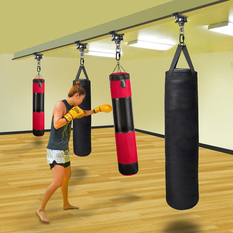 Load image into Gallery viewer, BeneLabel Punching Bag Hanger for I Beam 880 LBs Capacity Heavy Bag Mount Width Adjustable Boxing Bag Holder &amp; Steel Beam Clamp for Beam - happygetfit.com

