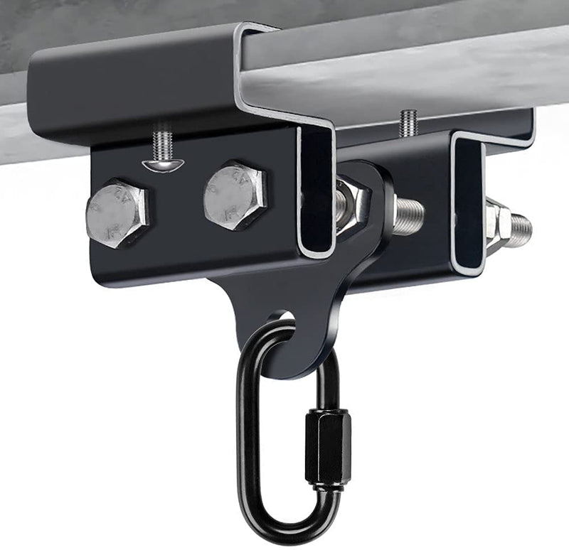 Load image into Gallery viewer, BeneLabel Punching Bag Hanger for I Beam 880 LBs Capacity Heavy Bag Mount Width Adjustable Boxing Bag Holder &amp; Steel Beam Clamp for Beam - happygetfit.com
