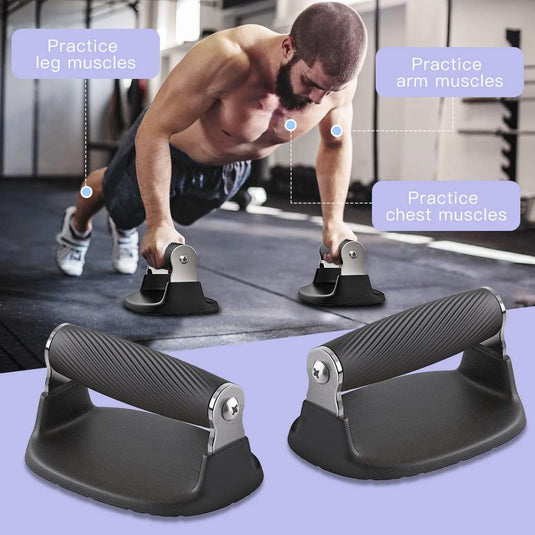 BeneLabel push-up-stangen, push-up-standaard, antislip zachte kunststof push-up-handgrepen, antislip onderlaag, roestvrij stalen steunframe, krachttrainingsapparatuur, perfect voor bodemtraining - happygetfit.com