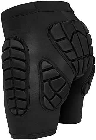 Optimaliseer je bescherming en comfort met onze beschermende broek! Deze zwarte compressiebroek is voorzien van EVA-pads voor heup-, dij- en stuitbescherming, ideaal voor sporten of activiteiten die impactbescherming bedekt.