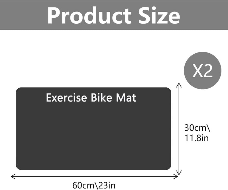 Chargez l'image dans la visionneuse de la galerie, Beschermmatten fitnessapparatuur 2 stuks – 60 x 30 cm – 3 mm rubber – antislip vloermat voor hometrainer en loopband - happygetfit.com
