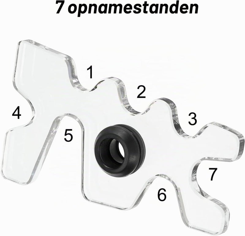 Load image into Gallery viewer, Biljart brugkop 115 x 60 mm van acryl transparant – keu brug – biljart accessoires - happygetfit.com
