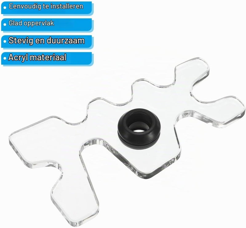 Load image into Gallery viewer, Biljart brugkop 115 x 60 mm van acryl transparant – keu brug – biljart accessoires - happygetfit.com
