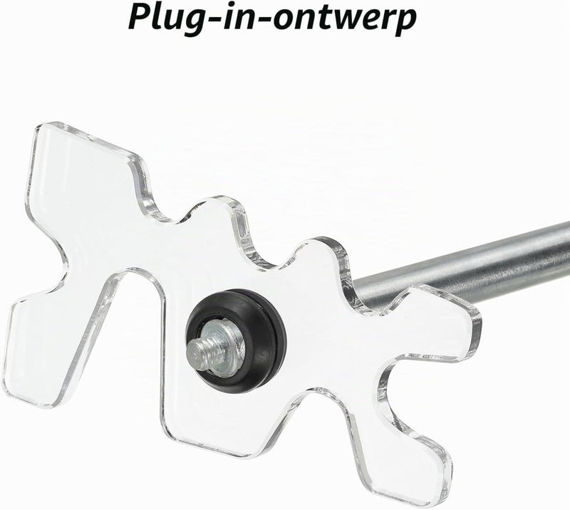 Load image into Gallery viewer, Biljart brugkop 115 x 60 mm van acryl transparant – keu brug – biljart accessoires - happygetfit.com
