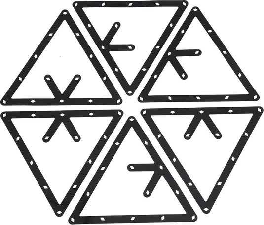 Biljart driehoek rack zwart - happygetfit.com