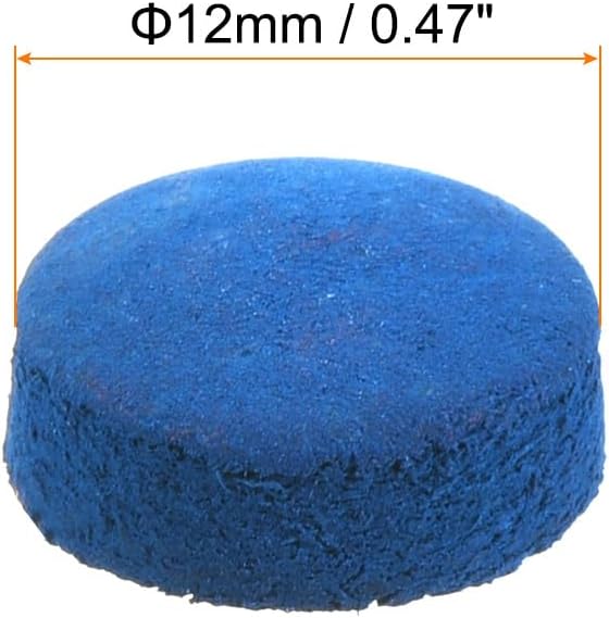 Załaduj obraz do przeglądarki galerii, Biljart keu tips 5 stuks 12 mm van kunstleer blauw – vervangende pomeransen – biljart accessoires - happygetfit.com
