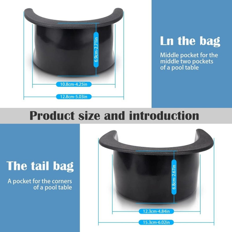 Load image into Gallery viewer, Biljart pocket liners set van 6 zwart - happygetfit.com
