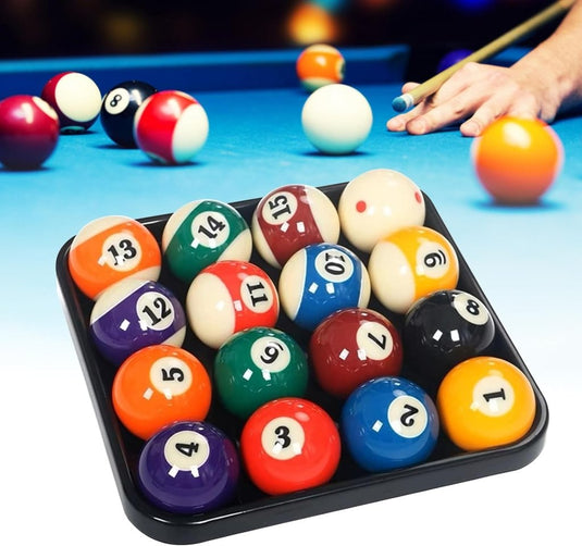 Biljartballen dienblad voor 16 ballen zwart - happygetfit.com
