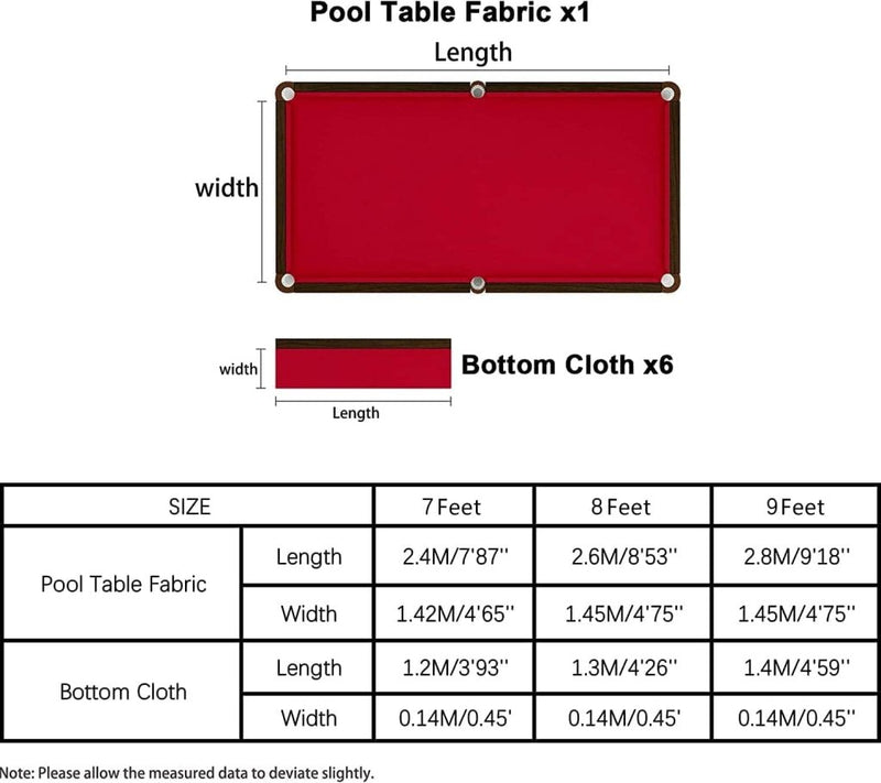 Chargez l'image dans la visionneuse de la galerie, Biljartdoek voor 9 ft pooltafel rood - happygetfit.com
