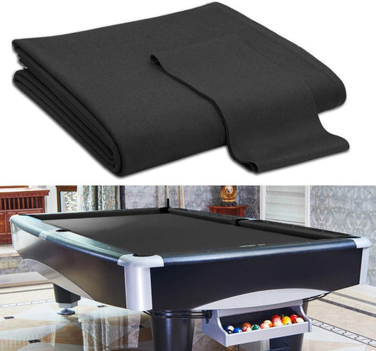 Biljartdoek wolmix voor 7 ft pooltafel zwart - happygetfit.com