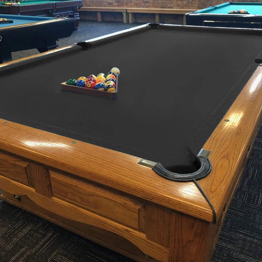 Biljartdoek wolmix voor 7 ft pooltafel zwart - happygetfit.com
