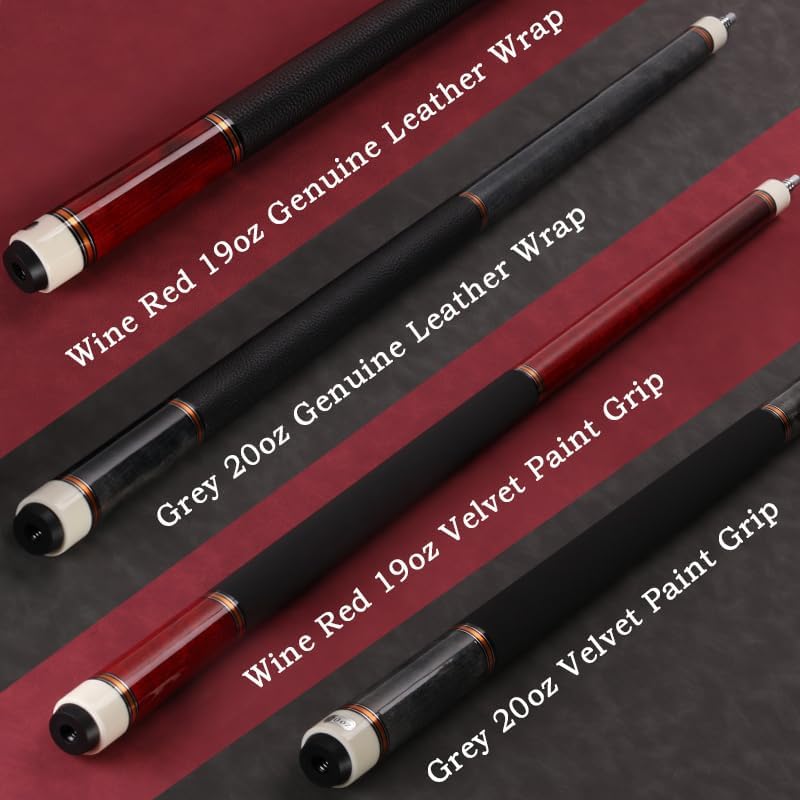 Chargez l'image dans la visionneuse de la galerie, Biljartkeu 147 cm 19-20 oz – Canadese Esdoorn Pool Cue 12,5 mm Tip – Leren Grip - happygetfit.com
