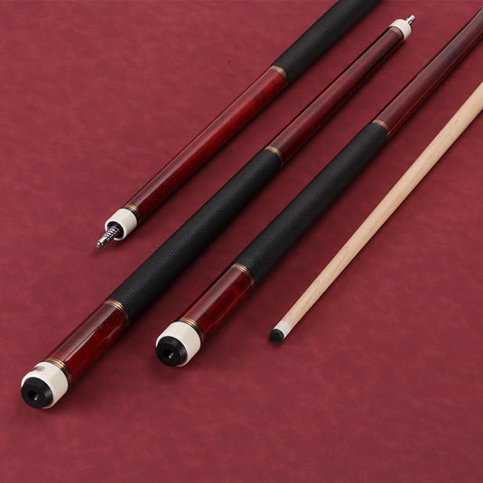 Biljartkeu 147 cm 19-20 oz – Canadese Esdoorn Pool Cue 12,5 mm Tip – Leren Grip - happygetfit.com