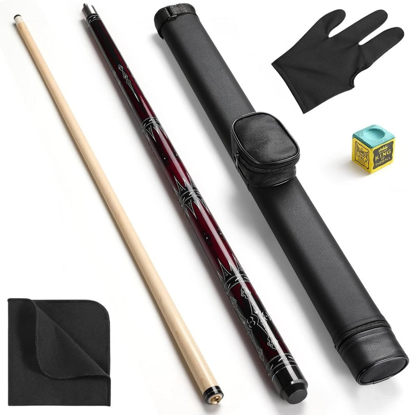 Laden Sie das Bild in Galerie -Viewer, Biljartkeu 147 cm 20 oz – Canadese Esdoorn Pool Cue 13 mm met Tas – 2-Delig - happygetfit.com
