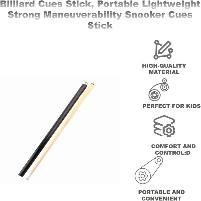 Laden Sie das Bild in Galerie -Viewer, Biljartkeu 48 Inch – Lichtgewicht Pool Cue van Esdoornhout – Voor Kinderen &amp; Beginners - happygetfit.com
