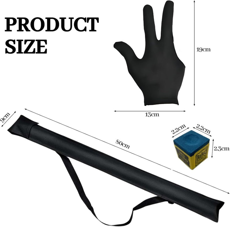 Laden Sie das Bild in Galerie -Viewer, Biljartkeu Hoes met Draagriem – Beschermtas voor Pool Cue &amp; Snooker – Inclusief Handschoen - happygetfit.com

