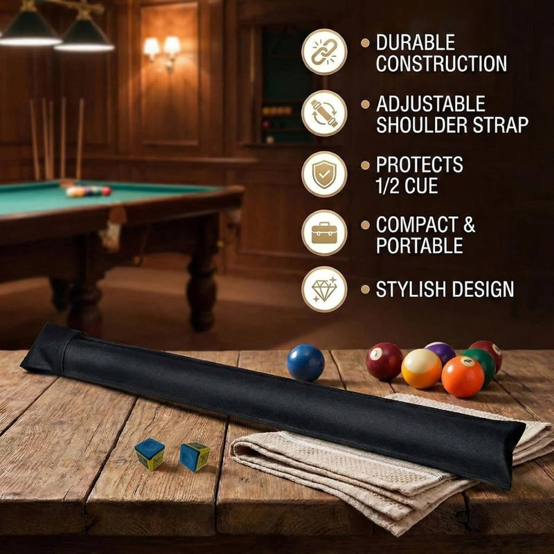 Laden Sie das Bild in Galerie -Viewer, Biljartkeu Hoes met Draagriem – Beschermtas voor Pool Cue &amp; Snooker – Inclusief Handschoen - happygetfit.com
