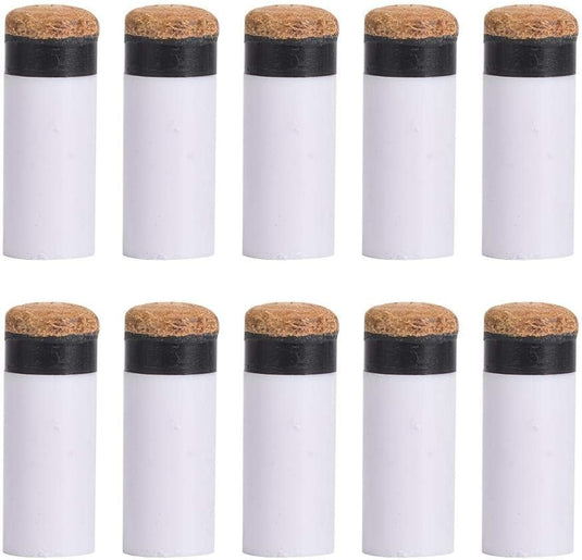 Biljartkeu pomeransen 10 stuks van leer en kunststof voor snooker en pool – keutips – biljartonderdelen - happygetfit.com
