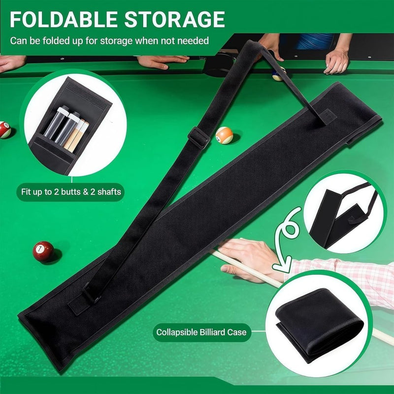 Laden Sie das Bild in Galerie -Viewer, Biljartkeu Tas met Handschoen – Cue Bag voor 1-2 Keuen – Voor Poolbiljart &amp; Snooker - happygetfit.com
